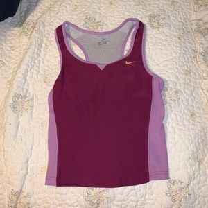 Nike purple dri fit top